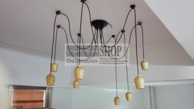 6-8-10-arm oak wood edison chandelier e27/e26 socket wood lampholder hanging light fixture.only lamp,no bulb