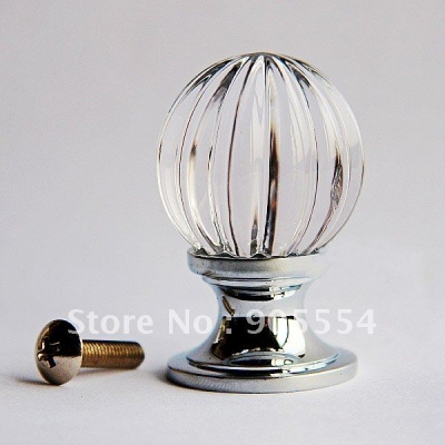 d30xh44mm crystal glass cuprum drawer knobs/furniture handles and knobs