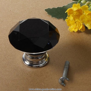 dealroom 40mm diamond crystal doorknob drawer cabinet handle knob screw