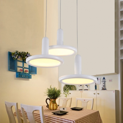 fashion elegant 3 heads 36w round circle led pendant lamp,modern adjustable restaurant dining room study bedroom lights