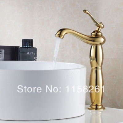 luxury polished golden bathroom basin faucet tall mixer tap toilet tap bathroom faucet water faucet hj-6605k