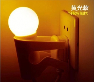 modern novelty design led light control small man night light bedroom,