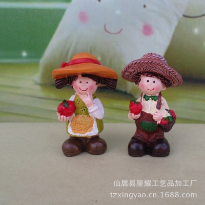 resin little figurine, garden ornament