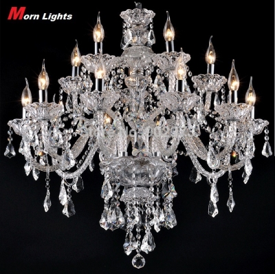 15 heads large chandelier lighting top k9 crystal chandeliers bedroom lamp dining room crystal lamp crystal chandelier light