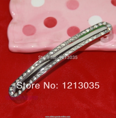 1pcs arc-shaped crystal & aluminium alloy knobs diamante knobs