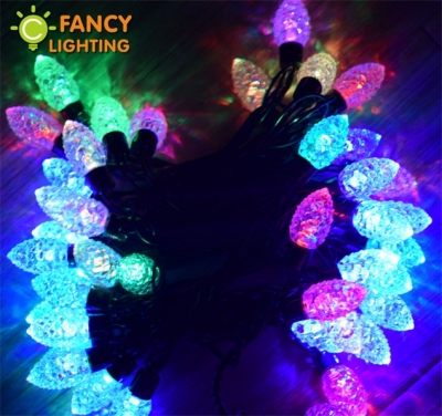 5m 50led beads colorful starry led string light christmas light 110v/220v holiday light for outdoor/tree/roof/curtain decoration
