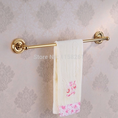 (60cm)single towel bar,towel holder,solid brass made,golden finishing, bath products,bathroom accessories hj-1310k