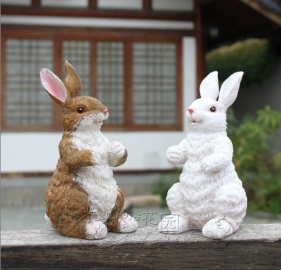 artificial rabbit, garden ornament