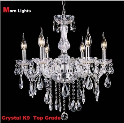 luxury mary theresa crystal k9 chandelier 6lamps bedroom light crystal chandelier lamp