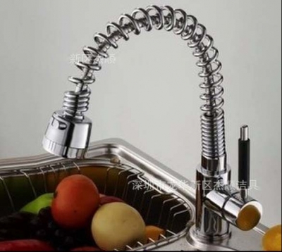 new arrival chrome brass pull out kitchen mixer faucet