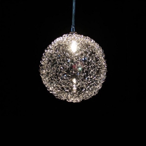 new one light modern aluminium wire ball chandelier