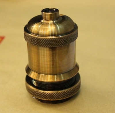 vintage aluminum brass lamp holder e27 ceramic socket lamp fitting industrial pendant lamp holders 10pcs/lot