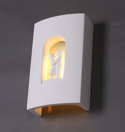 wall sconce, plaster modern led wall lamp for home bedroom luminaire arandela lamparas de pared