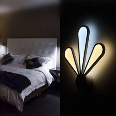 white acrylic modern simple led wall lamp novel metal bedside lamp wall light fixtures for bedroom aisle bar indoor lighting
