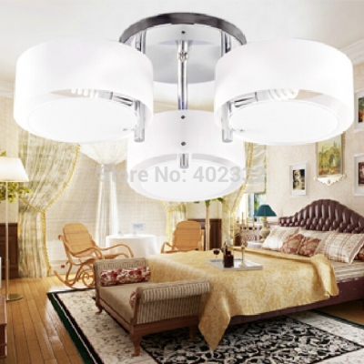 2015 modern simple led acrylic ceiling light fashion foyer plated ceiling light e27 bulb base