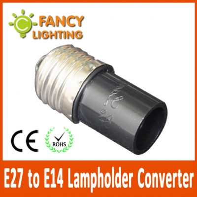 5 pcs/lot black e27 to e14 lamp holder converter bulb socket light bulb holder light lamp bulb adapter lamp bulb converter