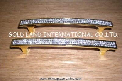 96mm l140xh28mm crystal glass cabinet handles/golden furniture drawer handles