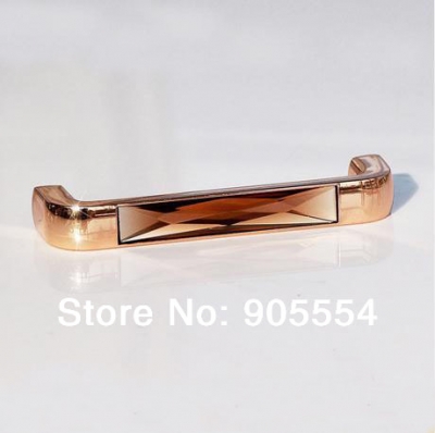 96mm tawny color k9 crystal glass furniture handle kitchen handles pull handles cabinet handles