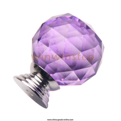 bs#s sphere light purple crystal single-arch bedroom modern furniture handles [Door knobs|pulls-15]
