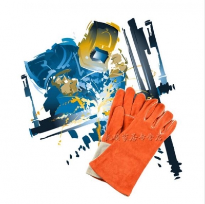 electric welding leather safety work glove