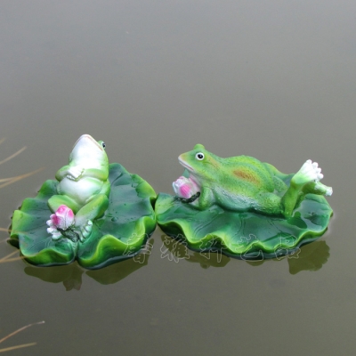 garden floating frog, garden decoration
