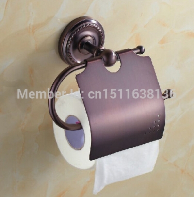 modern new wall mounted bathroom oil rubbed bronze toilet paper holder with cover