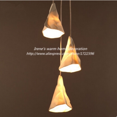 nordic minimalist creative ceramic led pendant light e27*3 simple hanging lamp fixtures for cafe bar home lighting luminaire