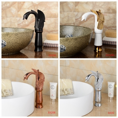 swan faucet chrome finish oil rubbed bronze rose gold and white painted gold chrome bathroom tall water tap