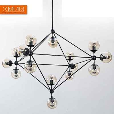 vintage pendant lights industrial pendant lamp fixture hanging lamp holder for living room iron body glass lampshade