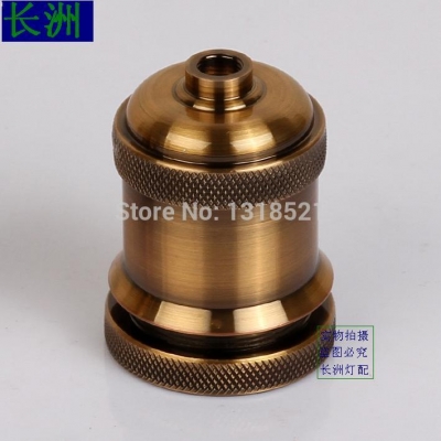 2pcs/lot aluminum plating bronze lamp holder pendant/table/floor/wall lamp bases adapter bronze color sockets