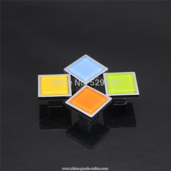 2x square cabinet knobs cupboard handles drawer pulls door holder handle ceramic znic alloy colorful