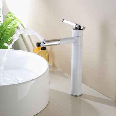 ! 360 degrees rotating faucet the classic white tap,bathroom faucet torneira basin mixer /crane lt-701b [chrome-bathroom-faucet-1779]