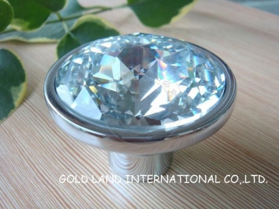 d65mmxh45mm copper base multi-faceted cutting cabinet knob/crystal glass furniture drawer knobs