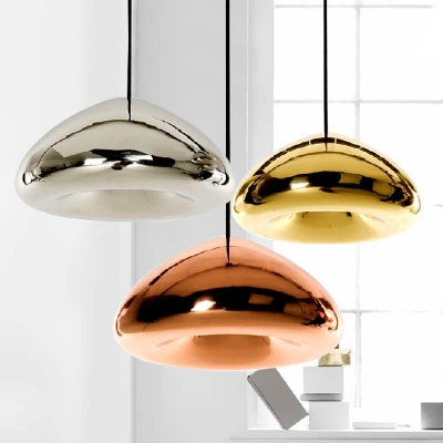 plating glass lampshades pendant lights include led g4 bulbs copper silver golden art deco lamp for living dining room lamp