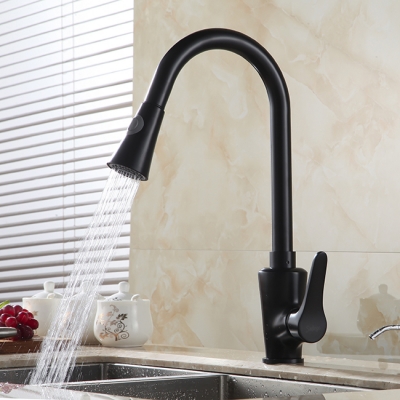 pull out kitchen faucets mixers & taps black single hole sink taps kitchen sink faucet gyd-7118r