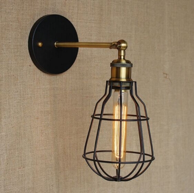 retro rh loft style industrial vintage lamps wall lights edison wall sconces lamparas de pared,e27*1 bulb included