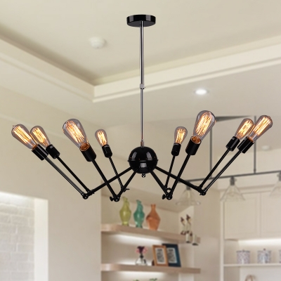 spider wrought iron pendant lights for living room dining room bar american industrial loft vintage pendant lamp fixtures