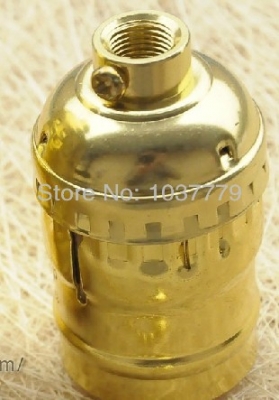 100pcs/lot gold color vintage style aluminum lamp holder