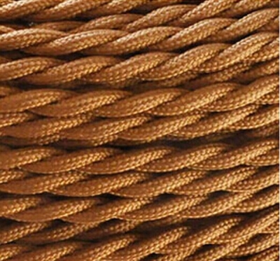 10m/lot 2 x 0.75mm2 dark brown vintage twisted electrical wire textile cable vintage lamp cord pendant light lamp wire