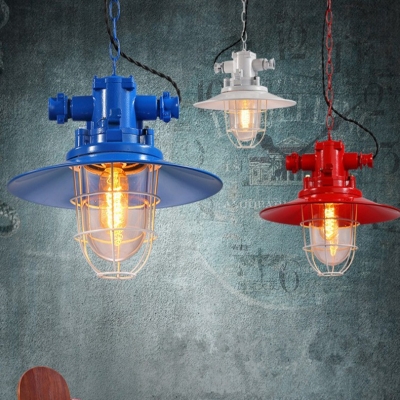 2015 dia32cm creative colorful american vintage loft industrial iron bar pendant light with e27 edison bulb