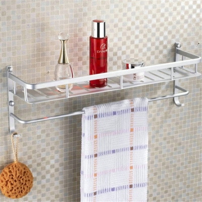 50cm bathroom shelf set strongest practical design bathroom accessories multi-functional commodity towel shelf space aluminum