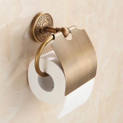 antique wall-mounted toilet roll holders toilet paper storage with cover bathroom accessories ha-40f
