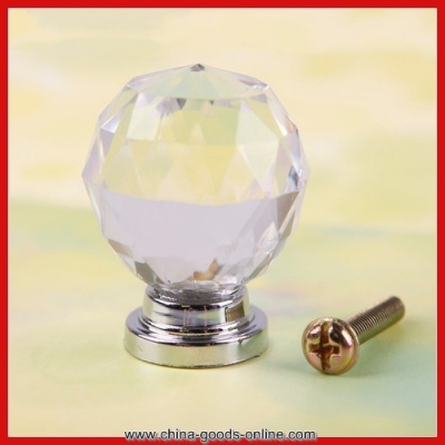 chinastock 1pcs 30mm crystal cupboard drawer cabinet knob diamond shape pull handle #06 save up to 50%