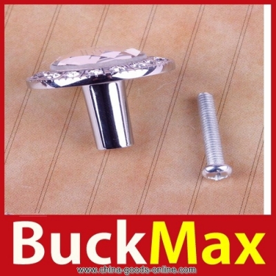 magic buckmax new round clear crystal glass pull handle cupboard wardrobe drawer cabinet knob all-match
