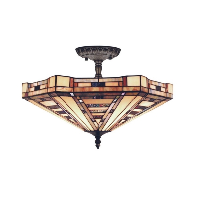 modern stained glass lampshade ceiling lamp for dining room home decoration,ysl-c0145,