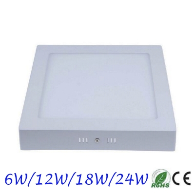 non- dimmable 6w 12w 18w 24w super bright square led ceiling light surface mounted led panel down lights for home illumination