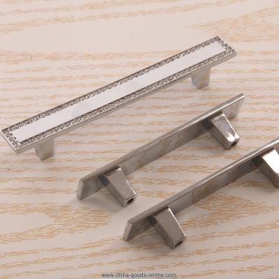 10 pcs modern diamond crystal pull handle knob drawer cabinet cupboard wardrobe door knobs 128mm