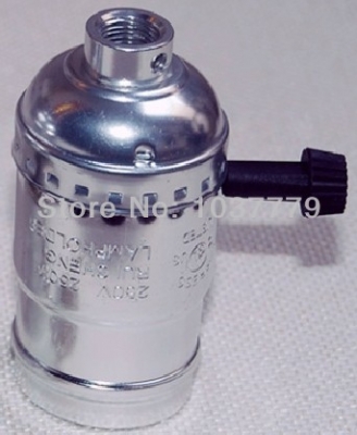 100pcs/lot silver color aluminum e27 pendant lamp accessories lamp holder
