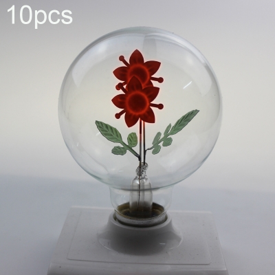10pcs flower decoration bulb e27 3w ac 220v vintage incandescent bulb for home bar ktv coffee shop christmas party