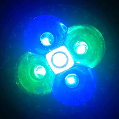 10w e27 e14 gu10 led aquarium light, 2 blue & 1 white & 2 green for fish tank lighting aquatic plants and corals lights